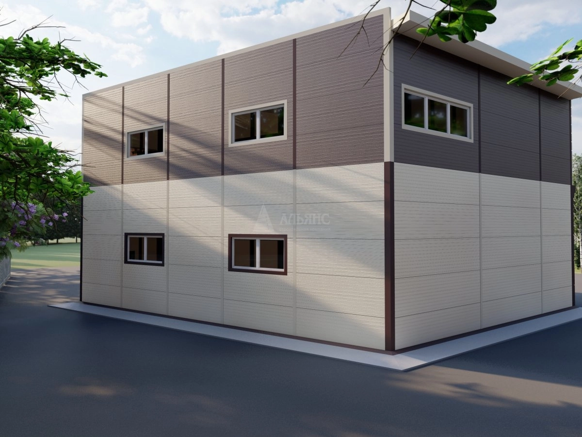 3D визуализация Склад-ангар из сэндвич-панелей - фото 4