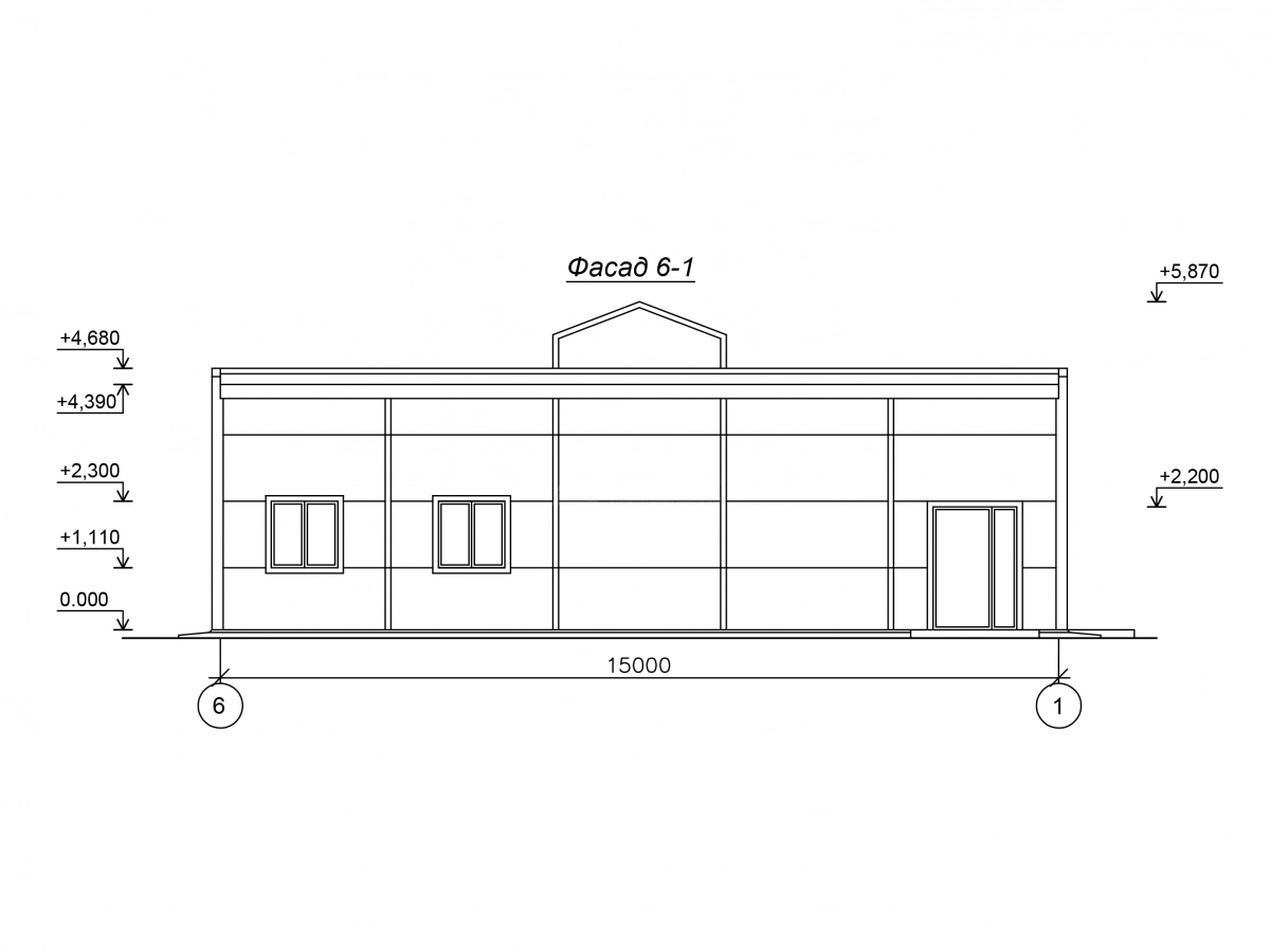 Планировка Кафе-столовая из сэндвич-панелей -  фото 4