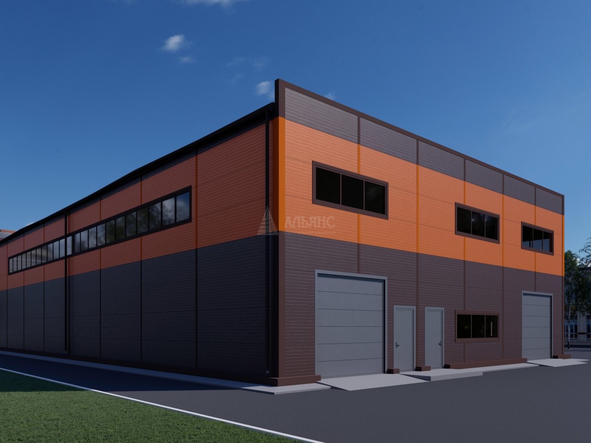 3D визуализация СТО из сэндвич панелей - фото 2