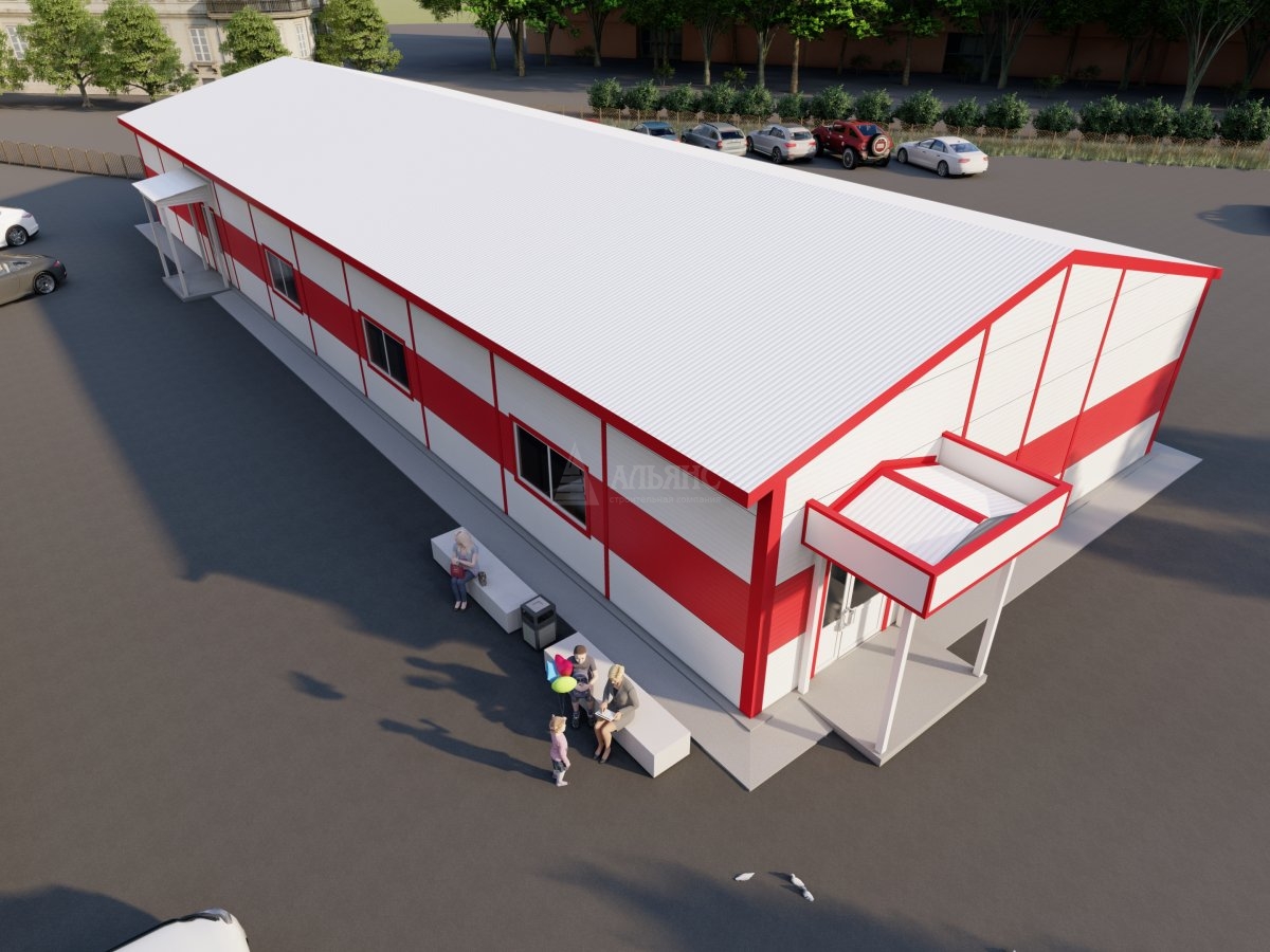 3D визуализация Магазин из сэндвич-панелей - фото 5