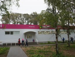 Магазин площадью 900 м2 из сэндвич-панелей, построенная компанией Альянс - Магазин площадью 900 м2, г. Емва, Республика Коми, 900 кв.м. магазин