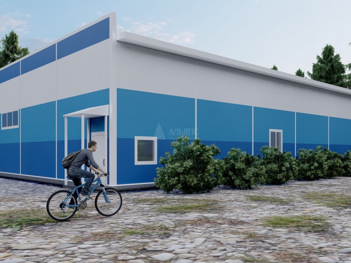 3D визуализация Магазин из сэндвич-панелей - фото 6