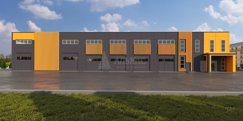 3D визуализация СТО из сэндвич-панелей - фото 5