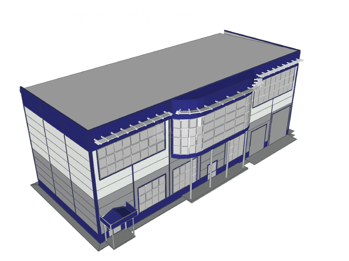 3D визуализация СТО из сэндвич-панелей - фото 5